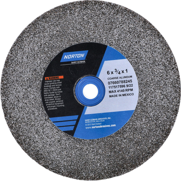 6 x 3/4" 36; 46-Grit Aluminum Oxide Grinding & Cutoff Wheel - Norton 07660788245