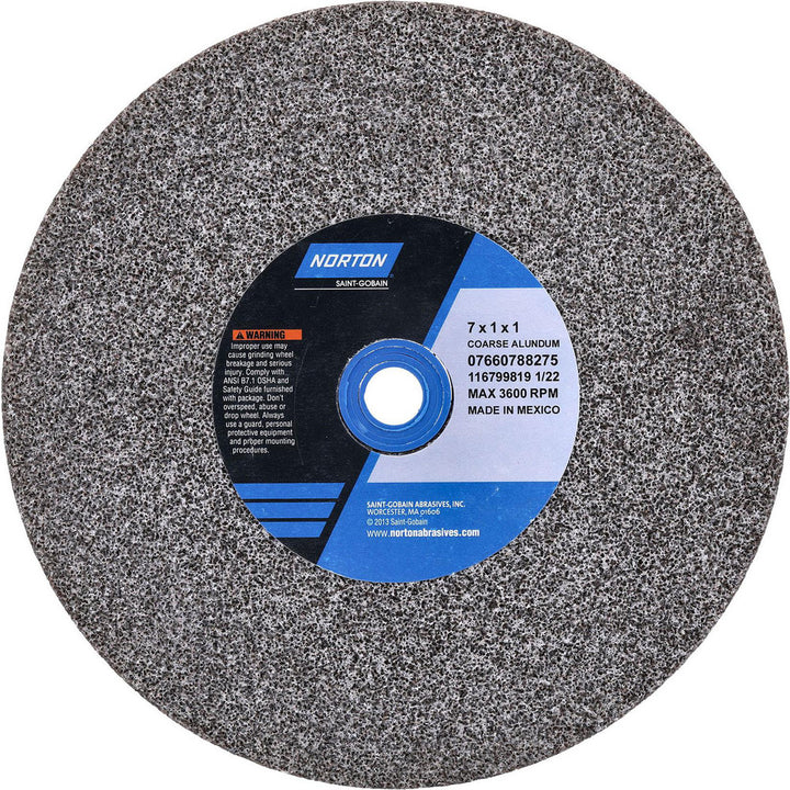 7 x 1" 36; 46-Grit Aluminum Oxide Grinding & Cutoff Wheel - Norton 07660788275