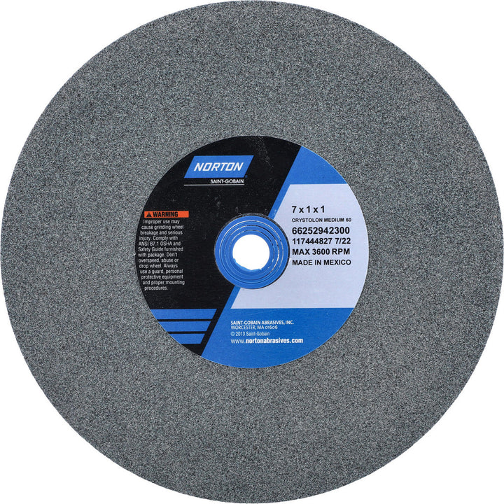 7 x 1" 60-Grit Silicon Carbide Grinding & Cutoff Wheel - Norton 66252942300