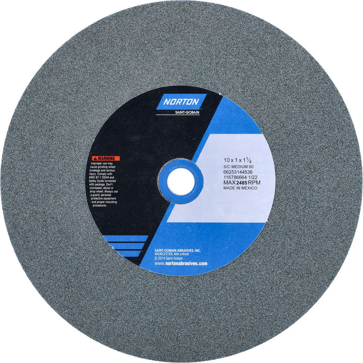 10 x 1" 60-Grit Silicon Carbide Grinding & Cutoff Wheel - Norton 66253144536