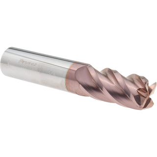 3/4" 4-Flute Solid Carbide Corner Radius End Mill, TiCN - ProMax 129-64812