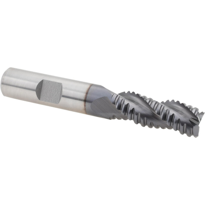 0.5" 3-Flute Cobalt Roughing End Mill, TiCN - Hertel 75987719