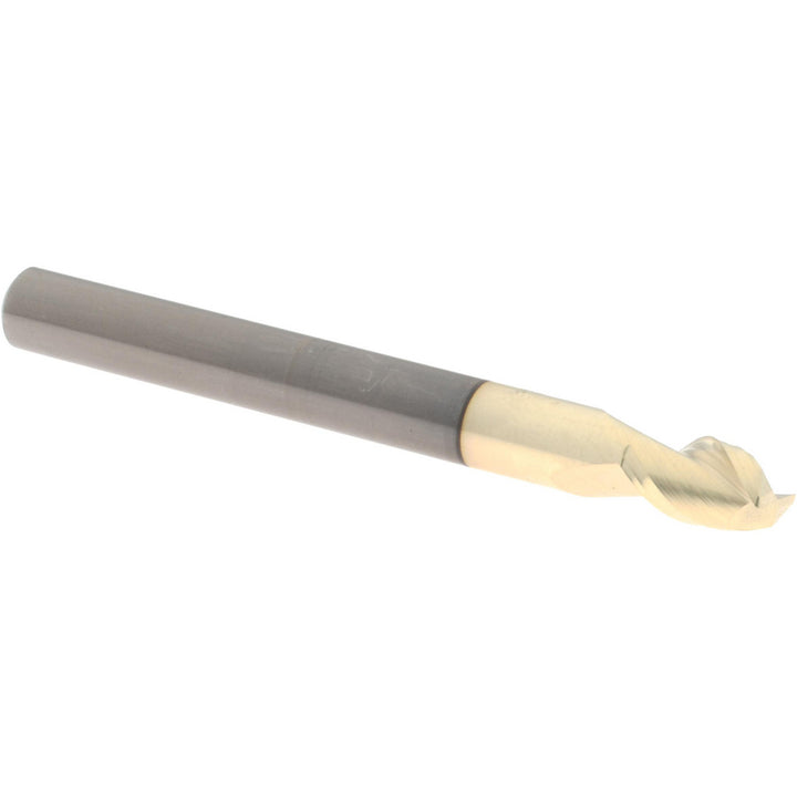 1/4" 2-Flute Solid Carbide Corner Radius End Mill, ZrN - Accupro 313015
