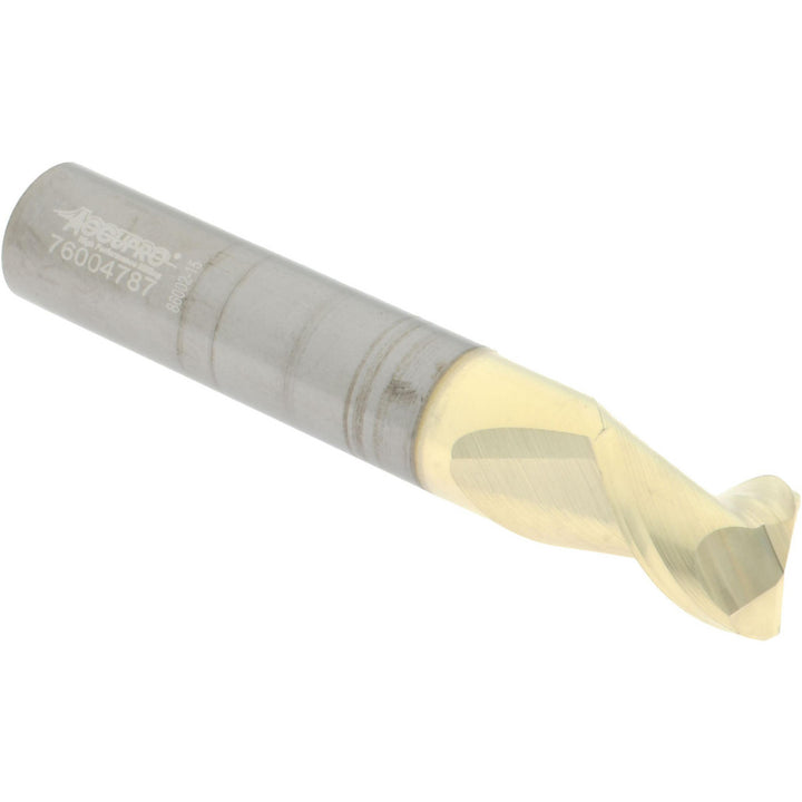 1/2" 2-Flute Solid Carbide Corner Radius End Mill, ZrN - Accupro 313281
