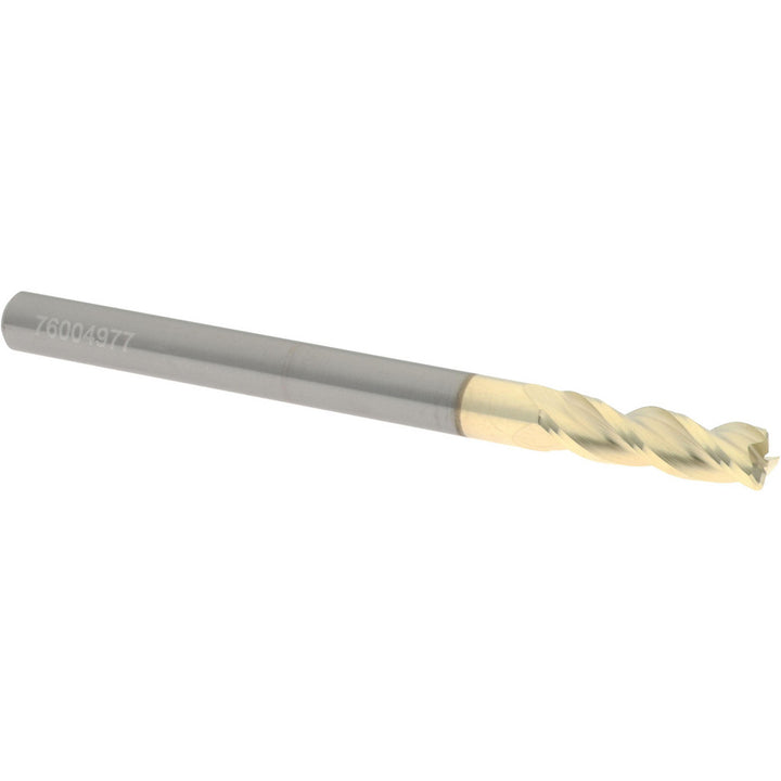 3/16" 3-Flute Solid Carbide Corner Radius End Mill, ZrN - Accupro 314523