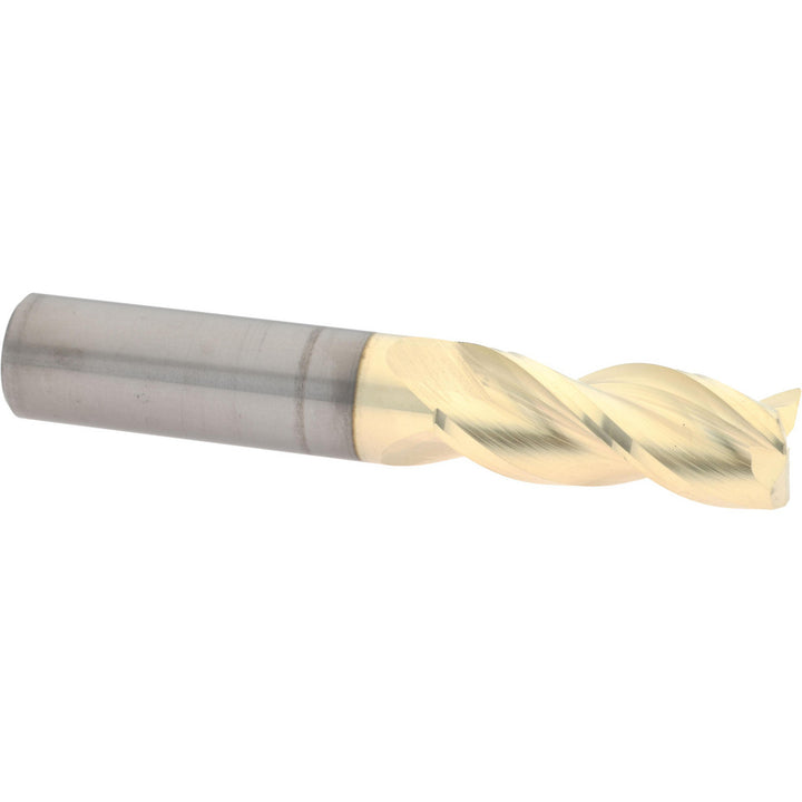 1/2" 3-Flute Solid Carbide Corner Radius End Mill, ZrN - Accupro 314847