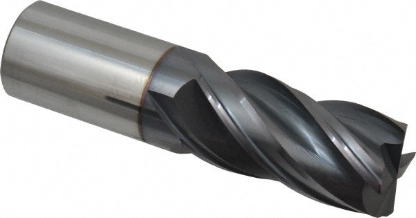 1" 4-Flute Solid Carbide Corner Radius End Mill, AlTiN - Accupro 95168582
