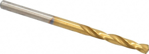 #34 High Speed Steel Screw Machine Drill Bit, Coated, 135° point - Chicago-Latrobe 48404