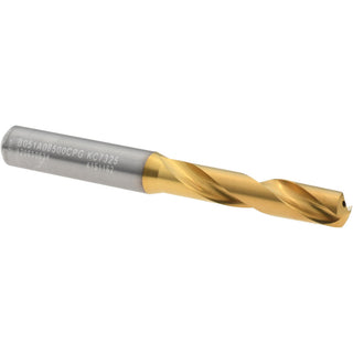 0.3346" Solid Carbide Stub Drill Bit, TiN, 140° point - Kennametal 4151182