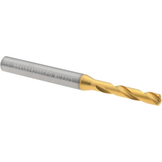 0.1654" Solid Carbide Stub Drill Bit, TiN, 140° point - Kennametal 4150197