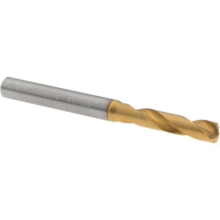 #3 Solid Carbide Stub Drill Bit, TiN, 140° point - Kennametal 4150217