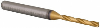 0.1181" Solid Carbide Drill Bit, TiN, 140° point - Kennametal 4149125