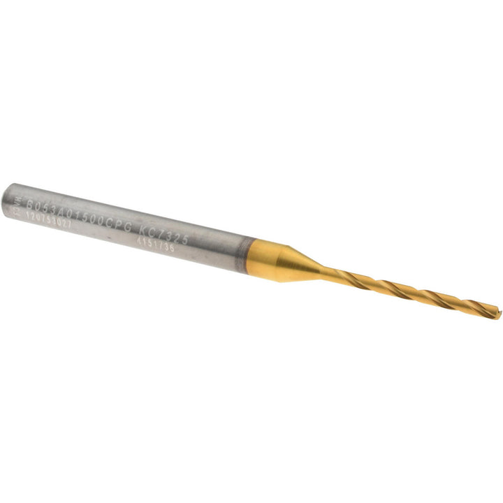 0.0591" Solid Carbide Drill Bit, Multilayer TiAlN, 140° point - Kennametal 4151736