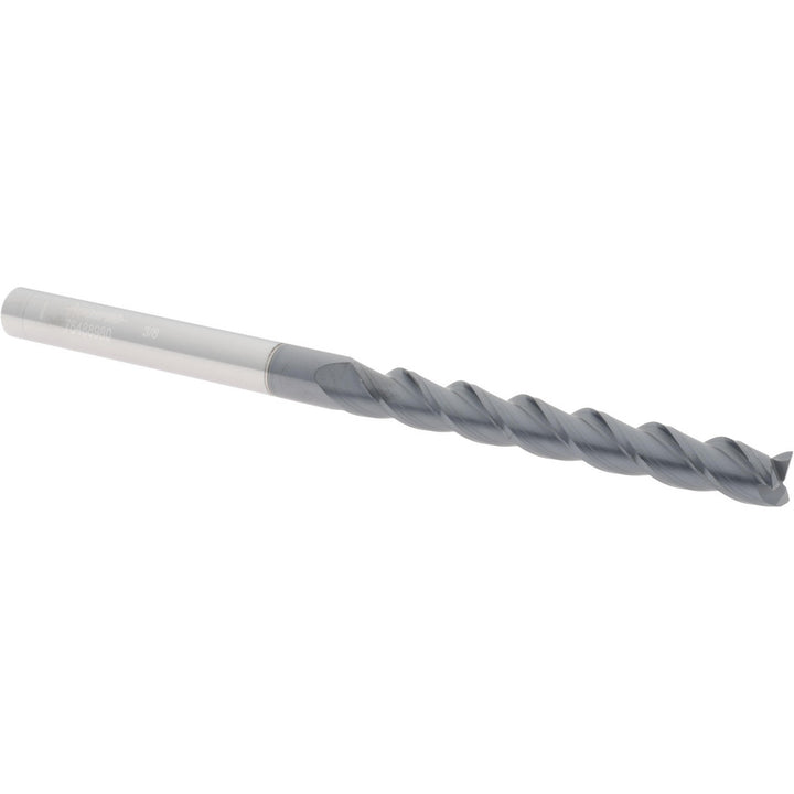 3/8" 3-Flute Solid Carbide Square End Mill, AlTiN - Accupro 12182318