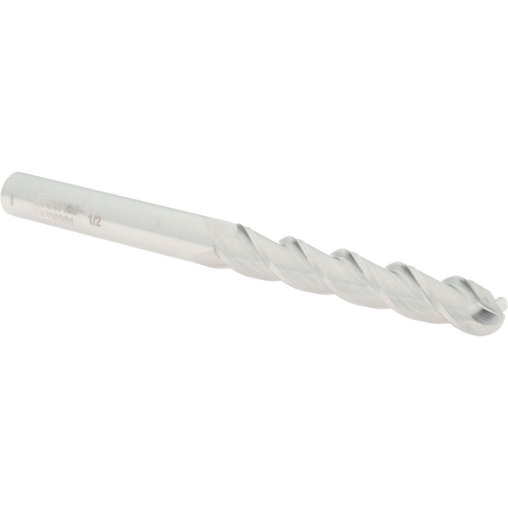 1/2" 3-Flute Solid Carbide Ball End Mill - Accupro 12184475
