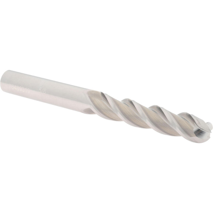 5/8" 3-Flute Solid Carbide Ball End Mill - Accupro 12184481
