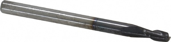 0.1378" 2-Flute Solid Carbide Square End Mill, AlTiN - Accupro 12181592
