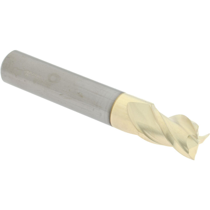 7/16" 3-Flute Solid Carbide Square End Mill, ZrN - Accupro 12176621
