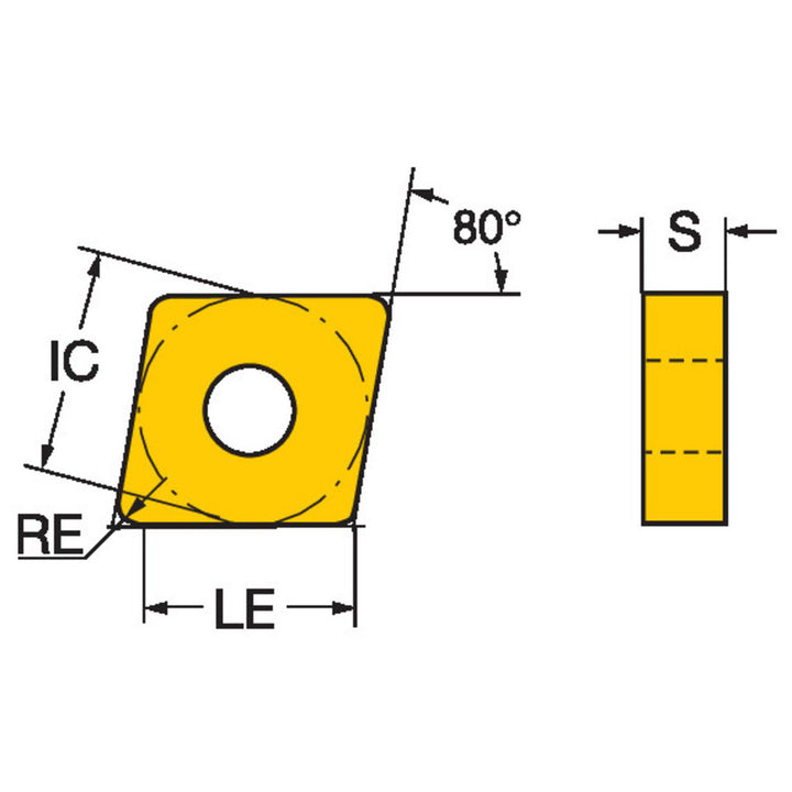CNMG 12 04 04-QM H13A Carbide Insert, Grade H13A - Sandvik Coromant 5723933