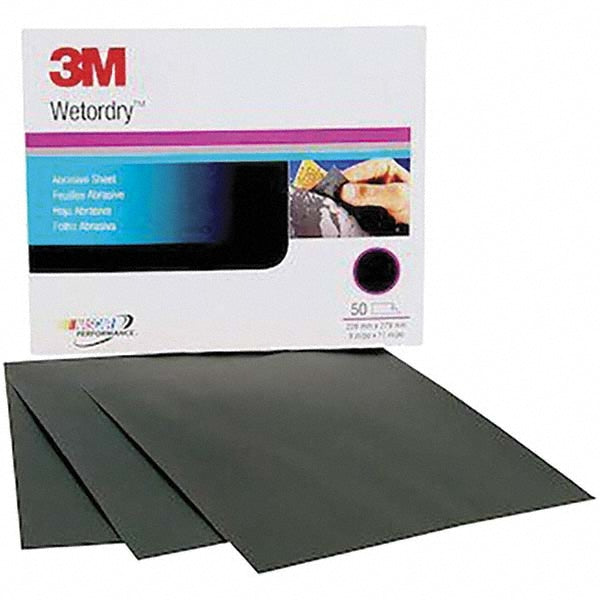 1200-Grit Silicon Carbide Sanding Sheets & Block - 3M 7100003725