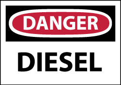 Danger - Diesel Label - AccuformNMC D127AP
