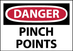 Danger - Pinch Points Label - AccuformNMC MSCD149AP