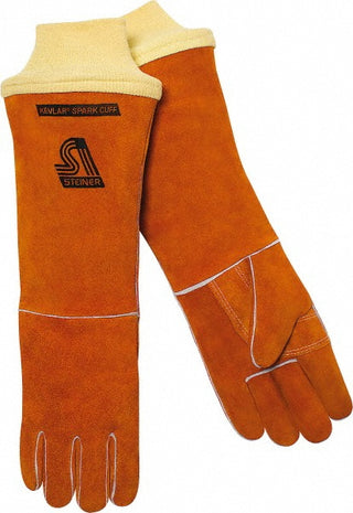 Large Leather; Synthetic Leather Flame Gloves - Steiner 21918-KSC-L