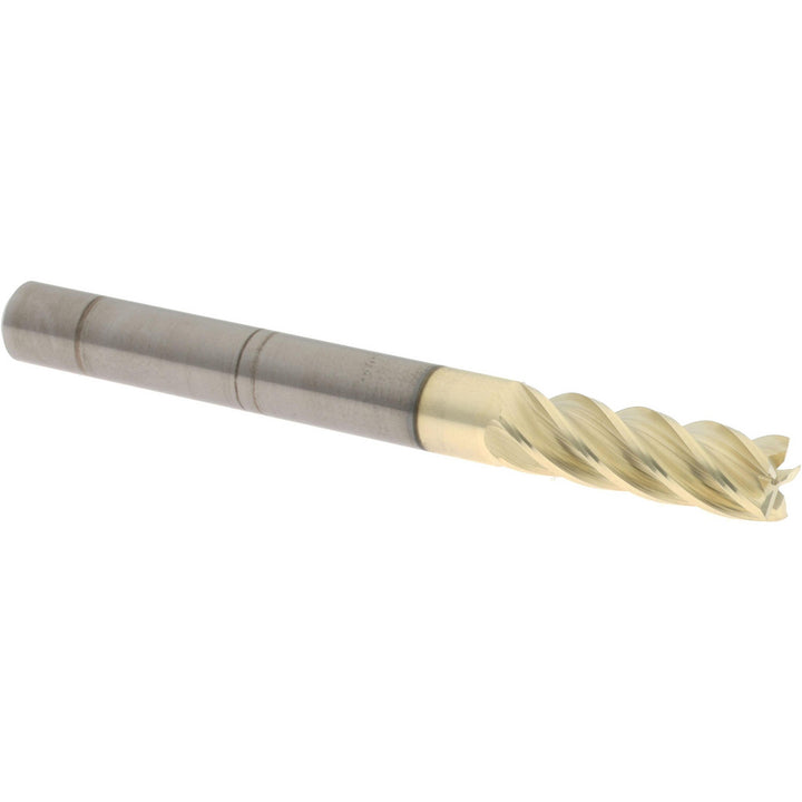 1/4" 5-Flute Solid Carbide Square End Mill, ZrN - Accupro 316002