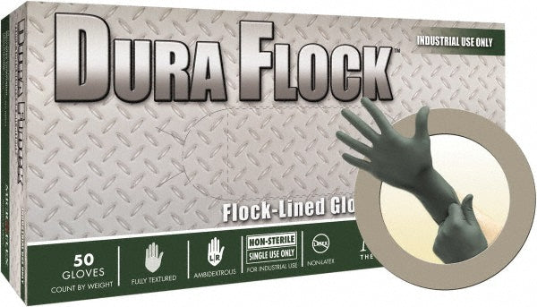 Green Nitrile Gloves - Ansell DFK-608-M
