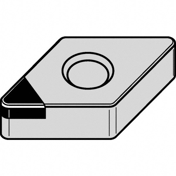 D - Diamond (Rhombic) 55-Deg 1/2" IC PCD Insert, Grade KD1425 - Kennametal 3656464