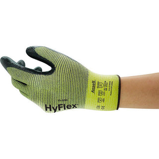 X-Small Green; Black; Yellow Kevlar; Nylon; Lycra Cut-Resistant Gloves - Ansell 205743