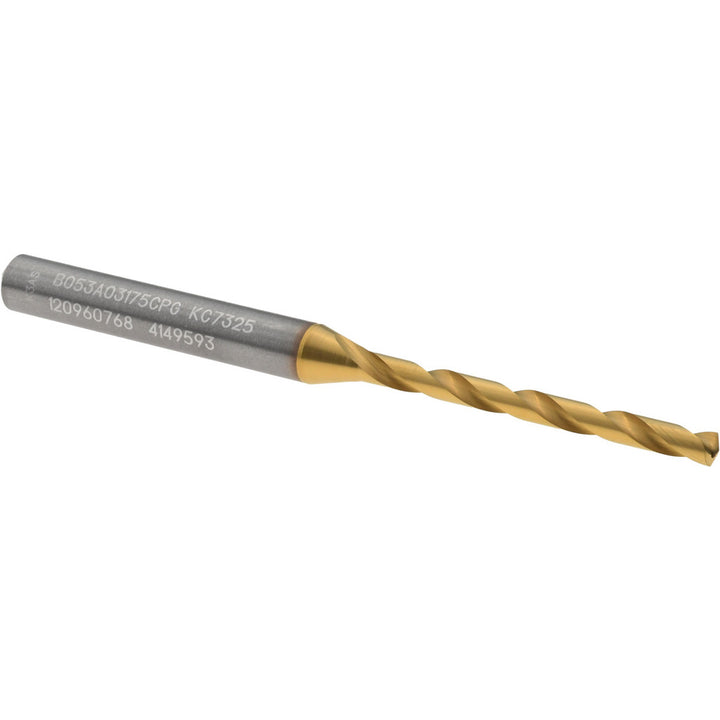 1/8" Solid Carbide Drill Bit, Multilayer TiAlN, 140° point - Kennametal 4149593