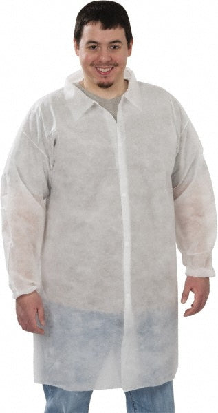 2X-Large Protective Garment - PRO-SAFE KM-LC0-WE-NW-HD-2XL-WHITE