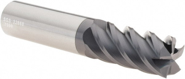 3/4" 5-Flute Solid Carbide Square End Mill, AlTiN - SGS 32668