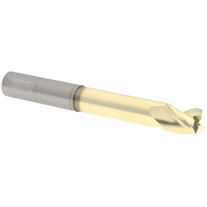 1/2" 3-Flute Solid Carbide Square End Mill, ZrN - Accupro 315529