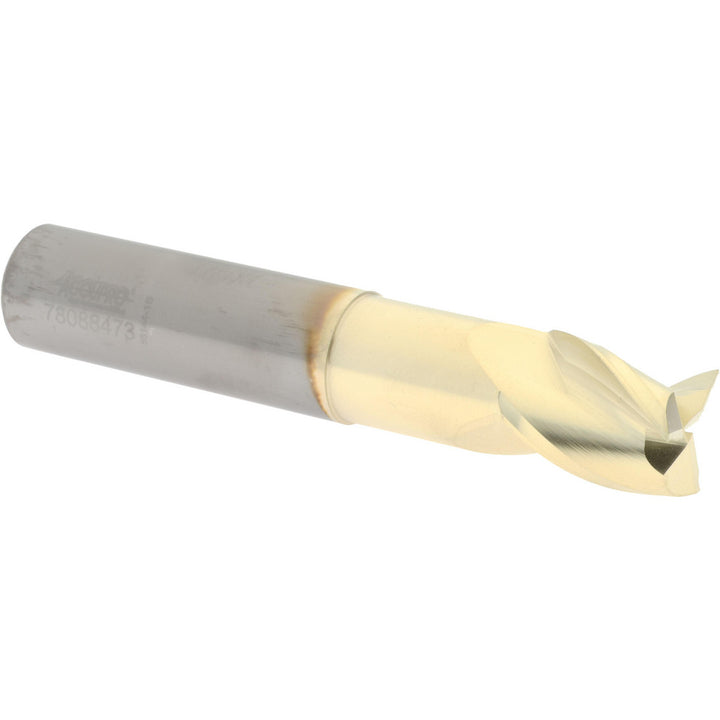 5/8" 3-Flute Solid Carbide Square End Mill, ZrN - Accupro 315599