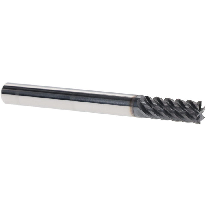 1/4" 6-Flute Solid Carbide Square End Mill, TiAlN - Iscar 5620997