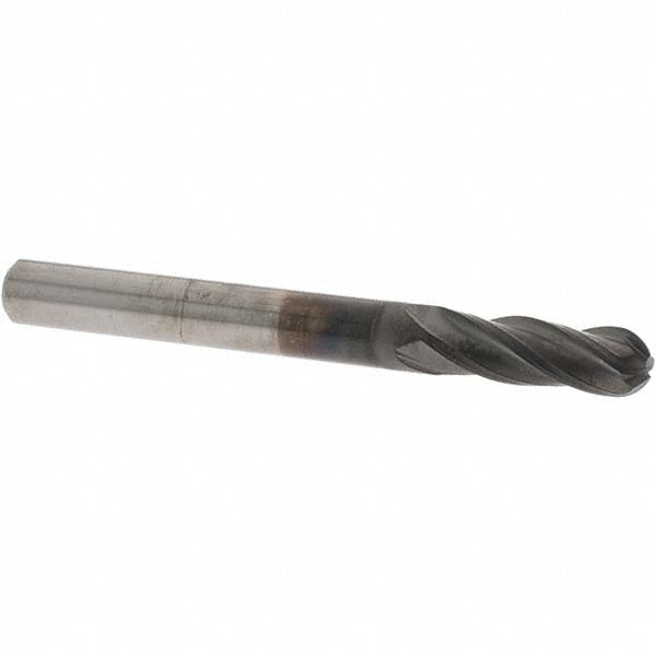 1/4in" 4-Flute Solid Carbide Ball End Mill, Diamond - OSG 70301116
