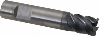 3/8" 5-Flute Solid Carbide Corner Radius End Mill, AlTiN - SGS 32593
