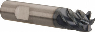1/2" 5-Flute Solid Carbide Corner Radius End Mill, AlTiN - SGS 32595