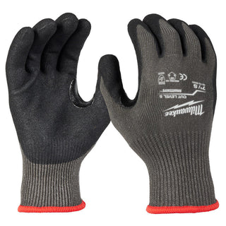 Small Black; Red Synthetic Leather Cut-Resistant Gloves - Milwaukee Tool 48-73-8650E