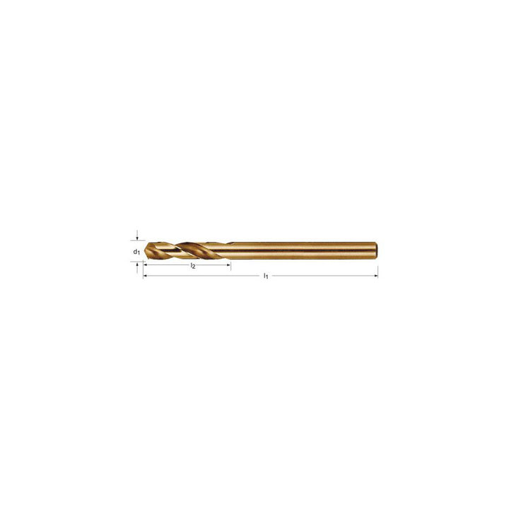 #49 High Speed Steel Drill Bit, Oxide, 135° point - Precision Twist Drill 5999855