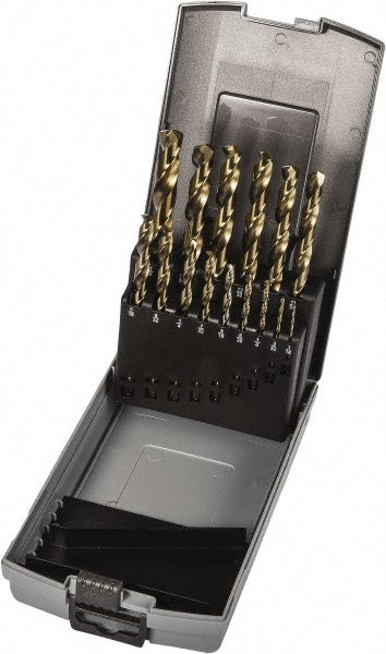 Cobalt Jobber Length Drill Bit, Gold Finish, 135° point - Precision Twist Drill 5995524