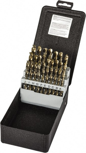 Cobalt Jobber Length Drill Bit, Gold Finish, 135° point - Precision Twist Drill 5995589