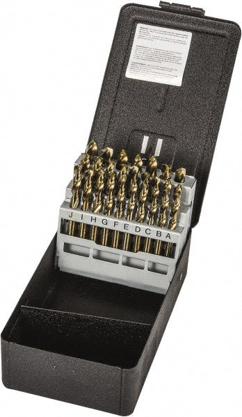 Cobalt Screw Machine Length Drill Bit, Gold Finish, 135° point - Precision Twist Drill 5995585