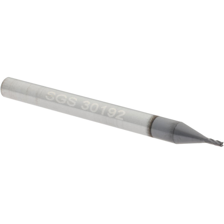 1/32" 4-Flute Solid Carbide Square End Mill, AlTiN - SGS 30192