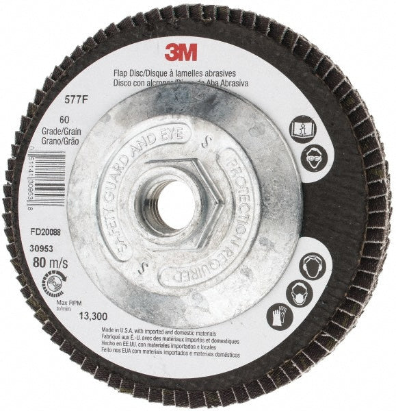 4-1/2" 60-Grit Zirconia Alumina Disc - 3M 7010327318