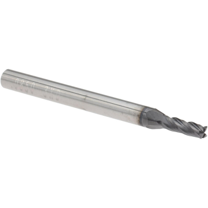 0.0850" 4-Flute Solid Carbide Square End Mill, AlTiN - Accupro 14796977