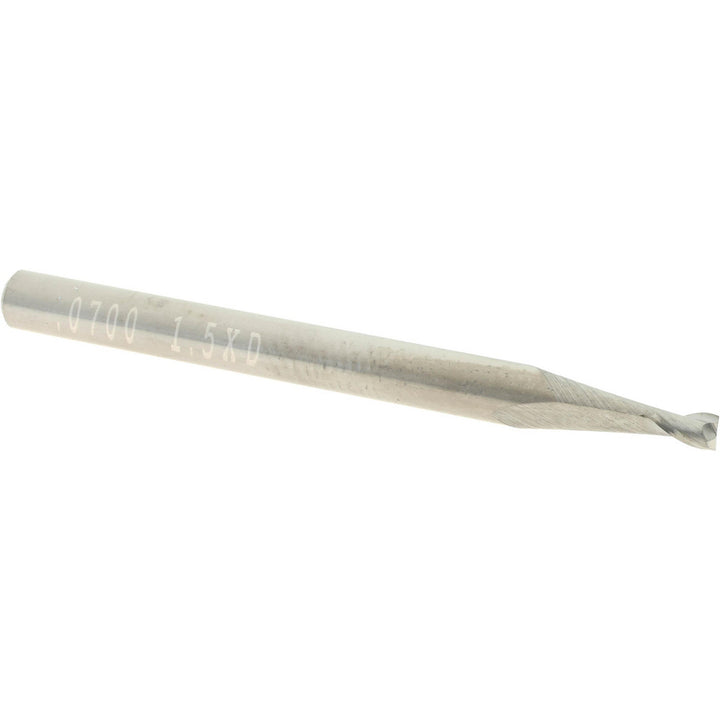 0.0700" 2-Flute Solid Carbide Square End Mill - Accupro 14797020