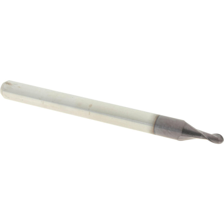 0.0600" 2-Flute Solid Carbide Ball End Mill, AlTiN - Accupro 14797413